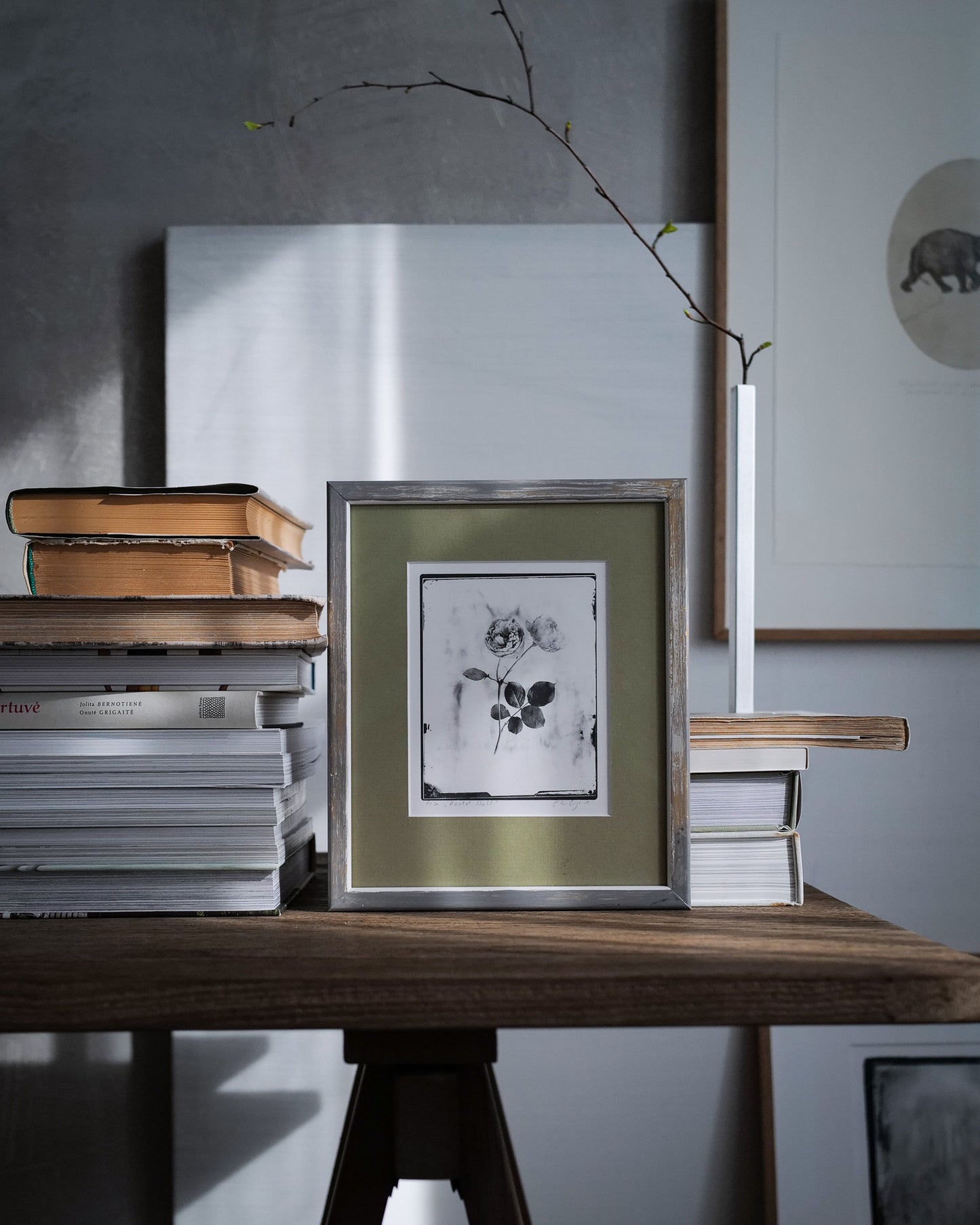 Silver Print in Classic Style Frame