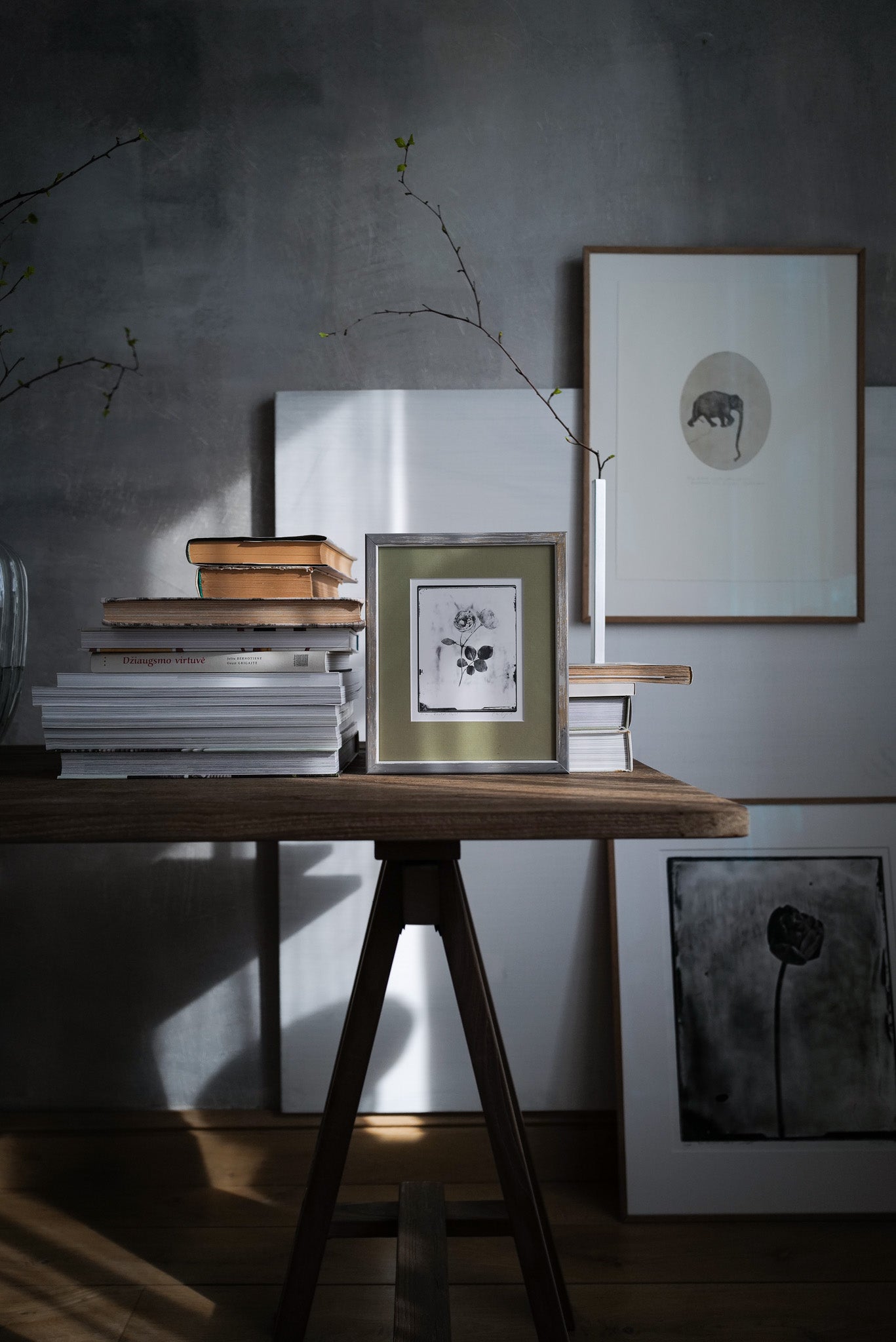 Silver Print in Classic Style Frame