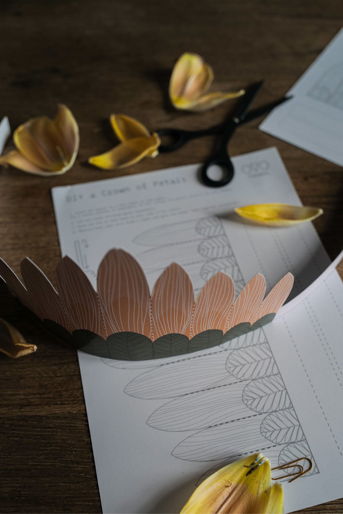 Free download DIY Petal Crown
