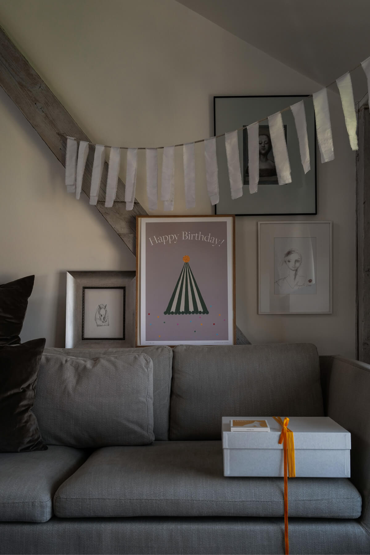 Happy Birthday Hat Poster