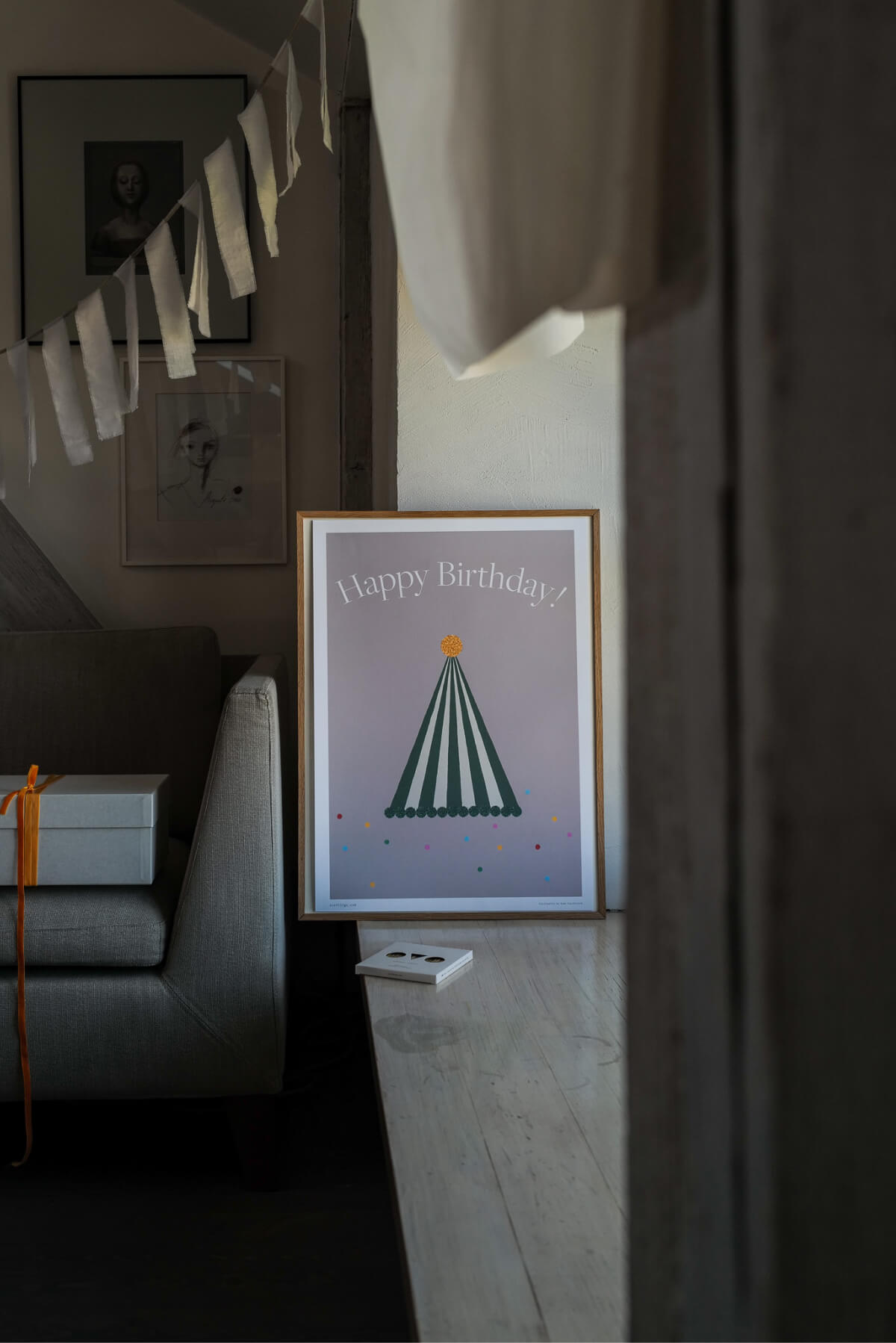 Happy Birthday Hat Poster