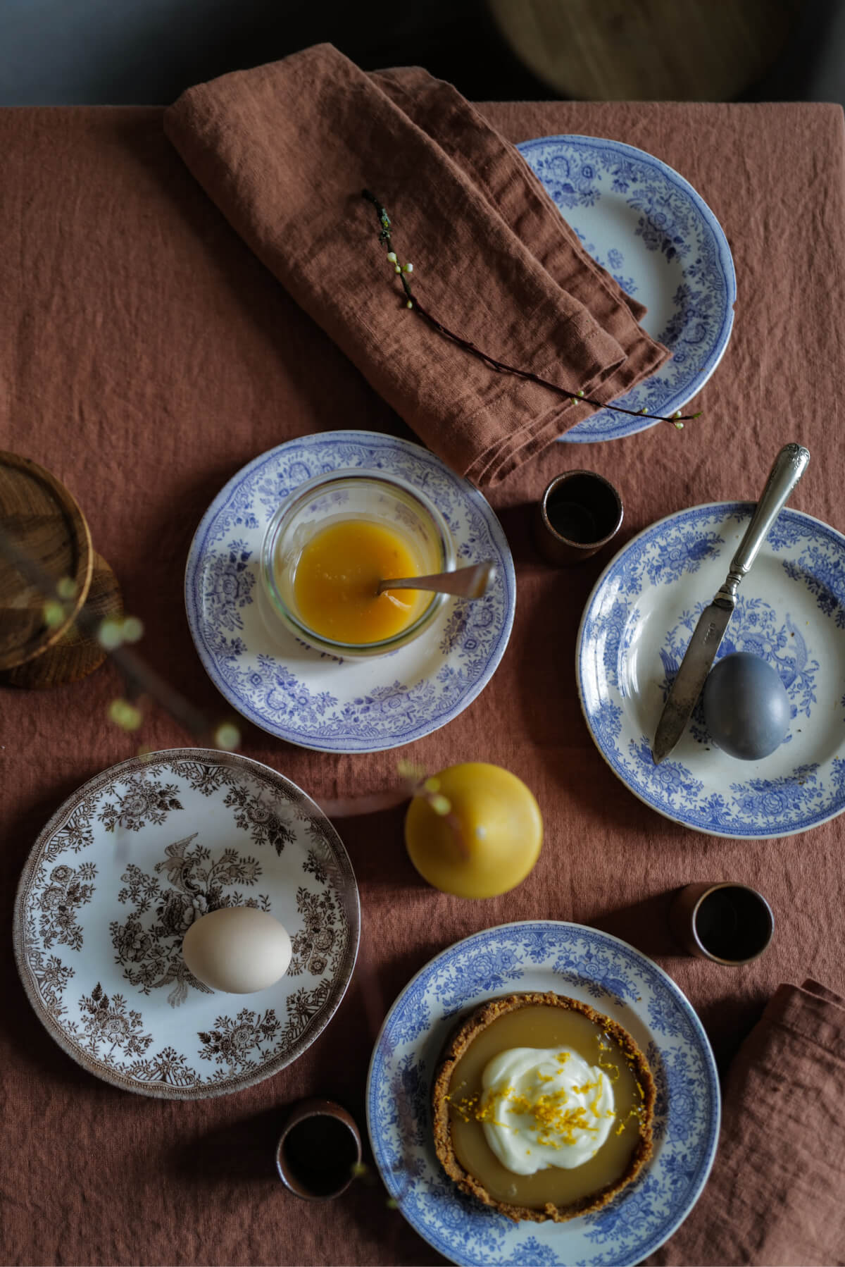 Table Linen Stone Washed Brown