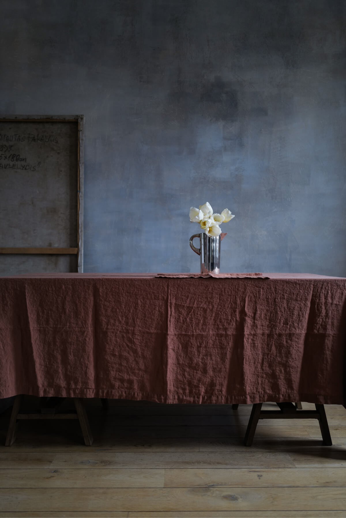 Table Linen Stone Washed Brown