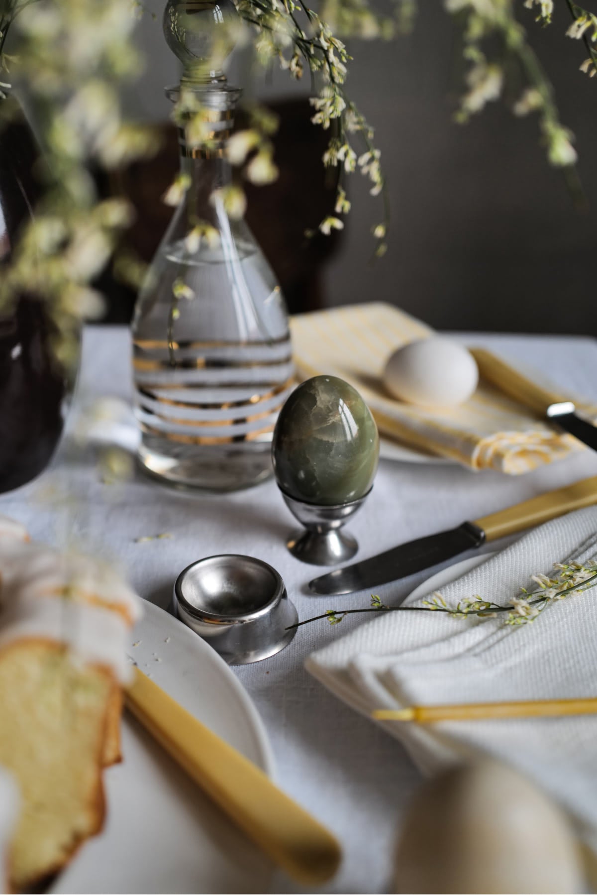 Linen Napkin Yellow Small Stripes