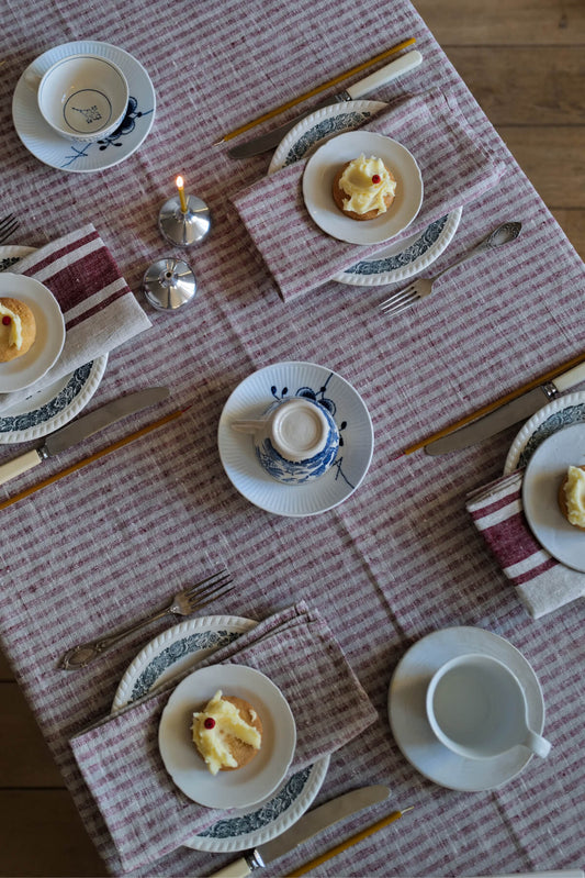 Linen Napkin Brittany Cherry Natural