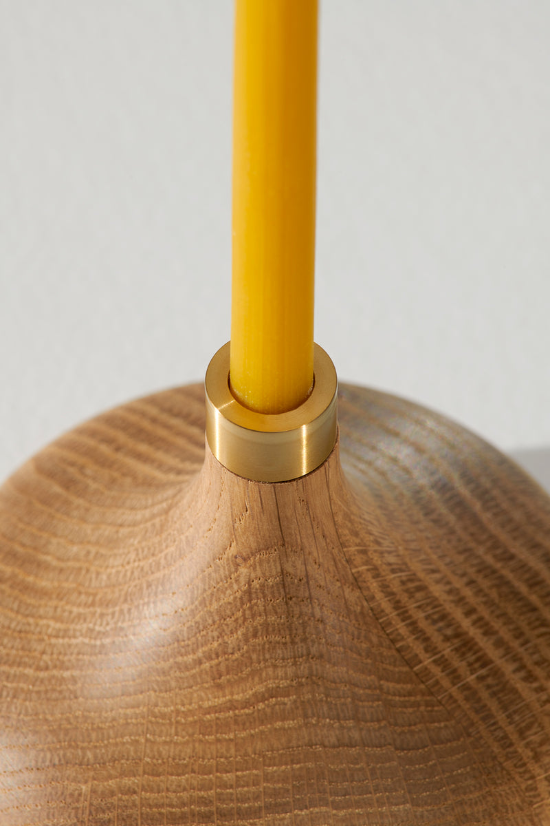 Oak Candle Holder