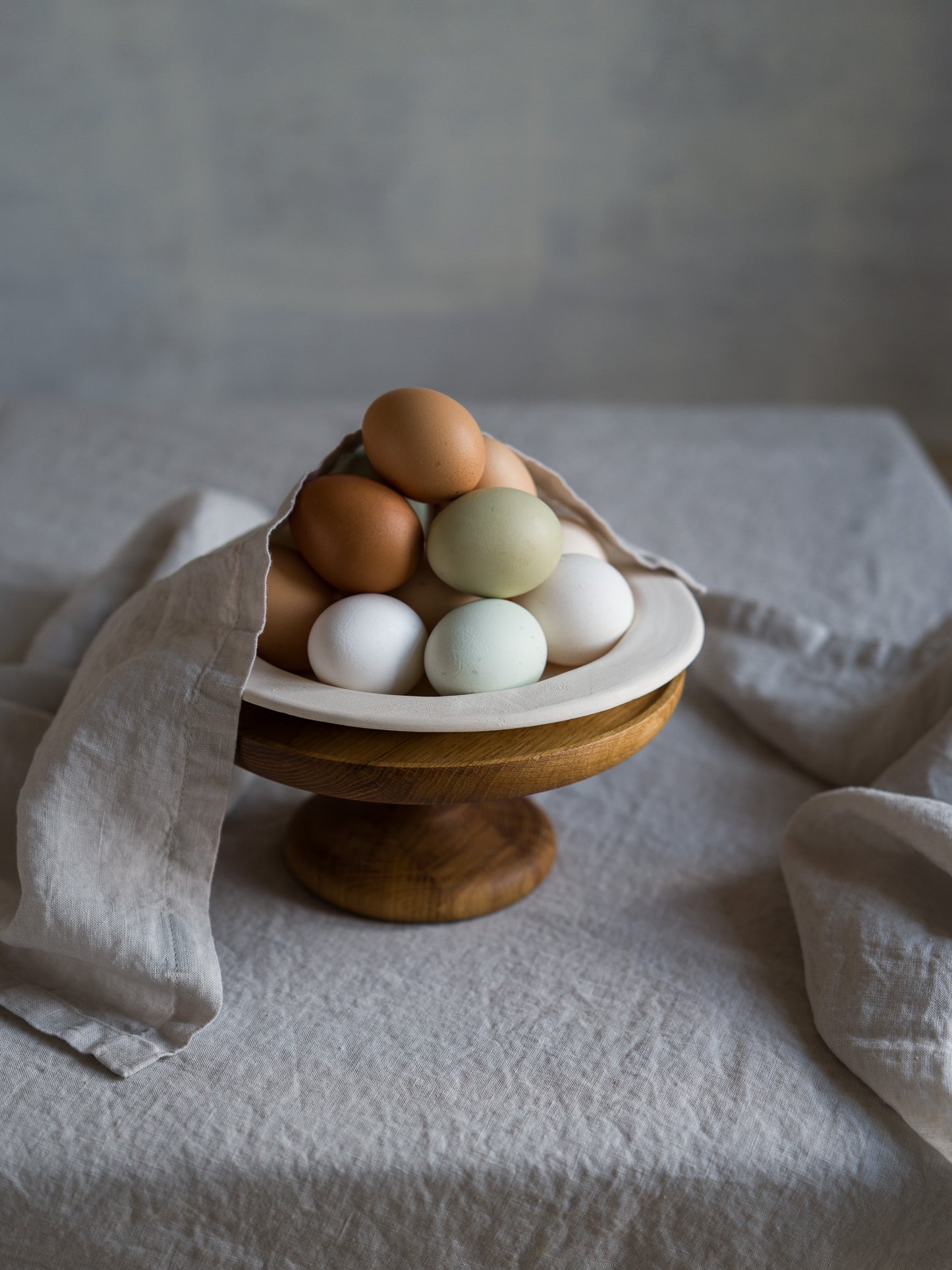 Stone Washed Silver Linen Napkin