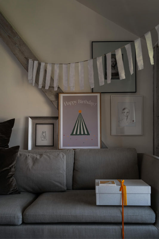 Happy Birthday Hat Poster