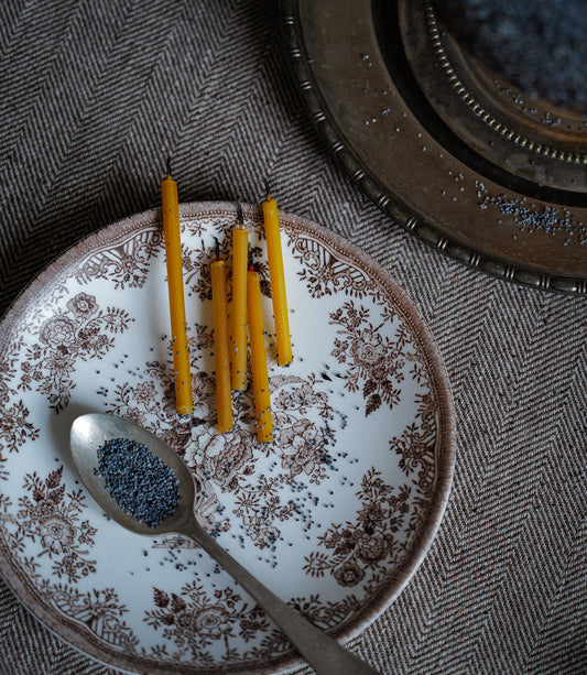 Linen Tablecloth Choco Natural Chevron