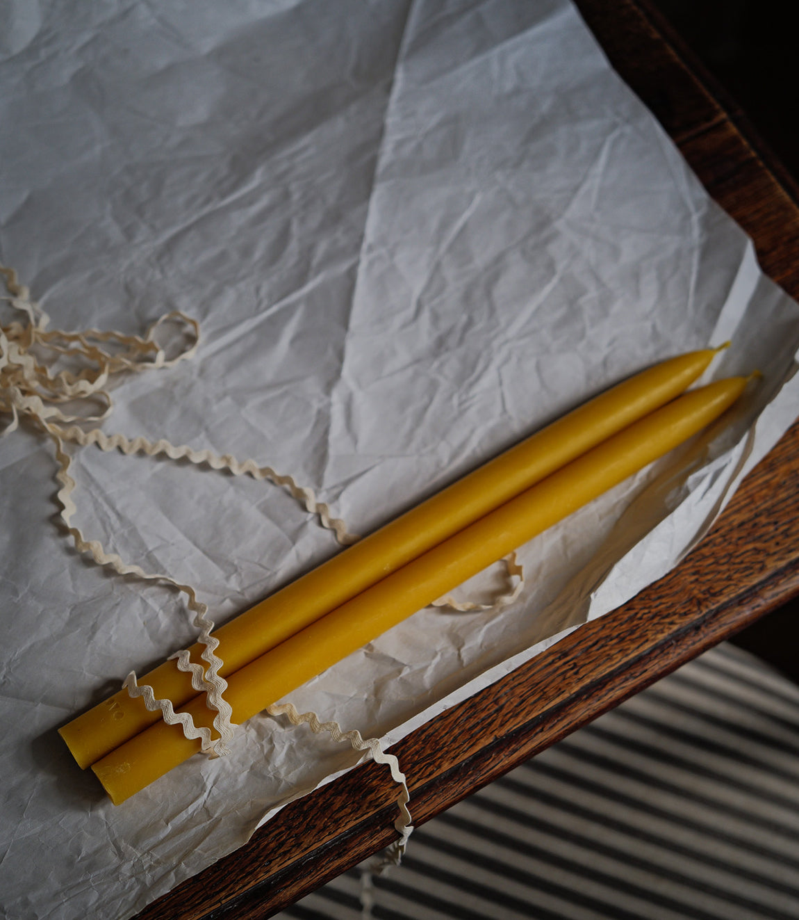 Classic Beeswax Tapers Long