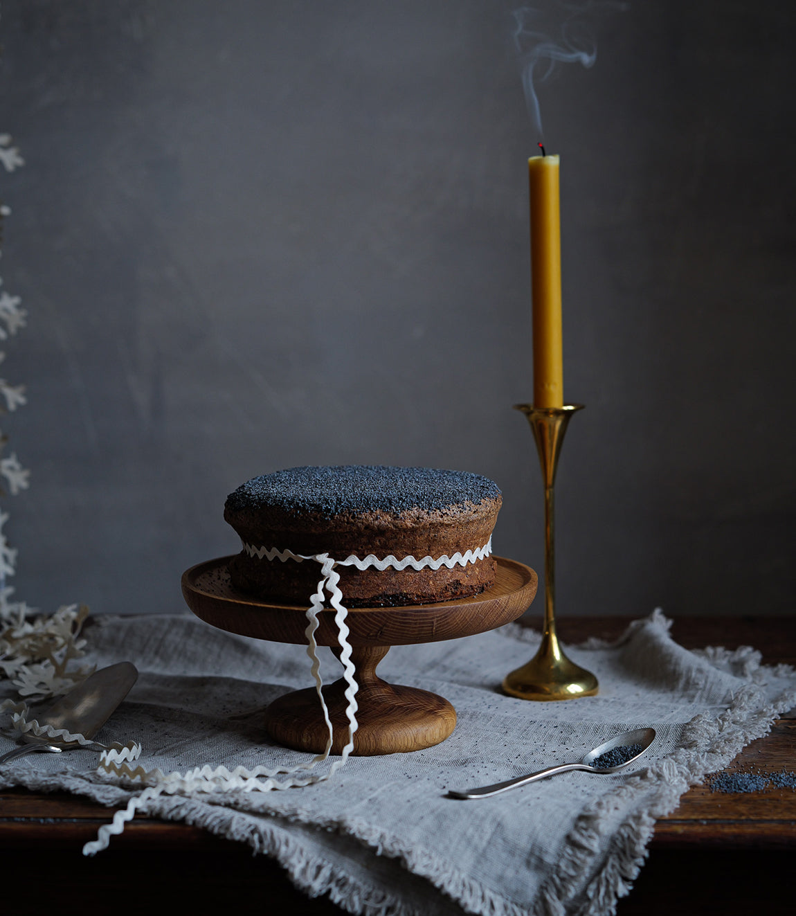 Vintage Brass Moderinst Trumpet Candle Holder